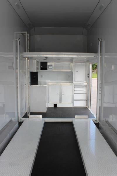 ENCLOSED STACKER TRAILER 2023 28' Aluminum Edge  16' Lift & Loaded Out