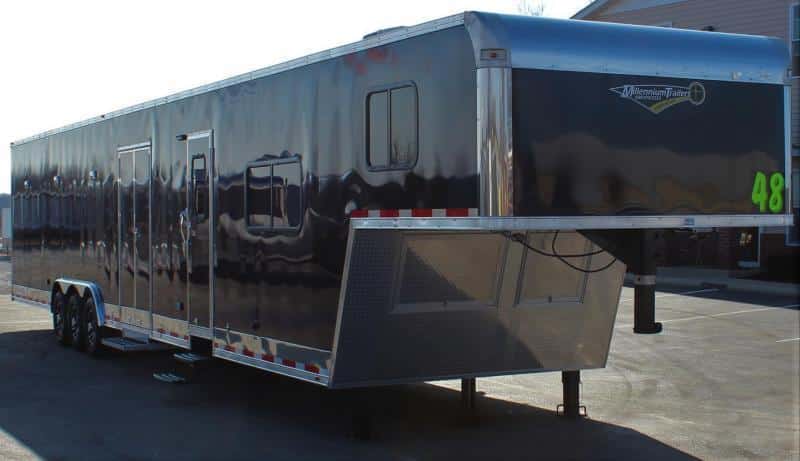 Enclosed Trailer with Living Quarters 48' 2023 Premium 12' Sofa+8' Living Quarters Trailer