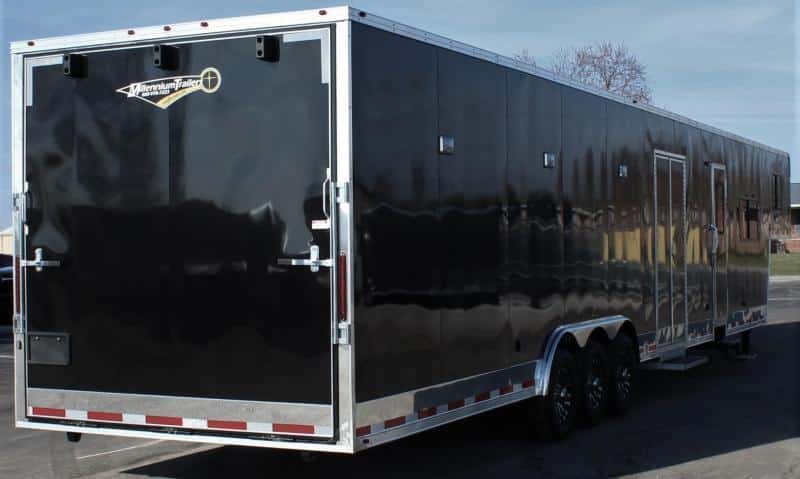 Enclosed Trailer with Living Quarters 48' 2023 Premium 12' Sofa+8' Living Quarters Trailer