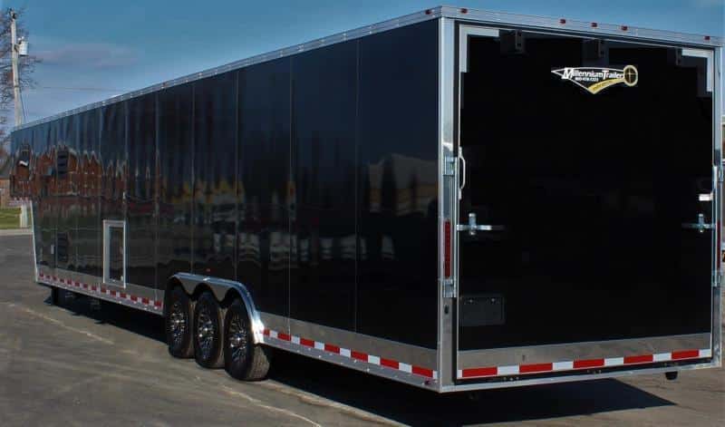 Enclosed Trailer with Living Quarters 48' 2023 Premium 12' Sofa+8' Living Quarters Trailer