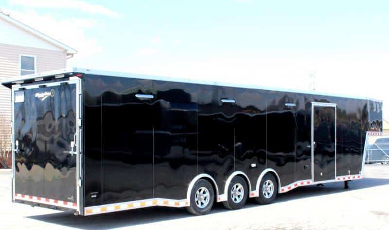 Enclosed Gooseneck Trailer 40' 2023 Car Hauler w/Fully Finished Interior & Ramp Door