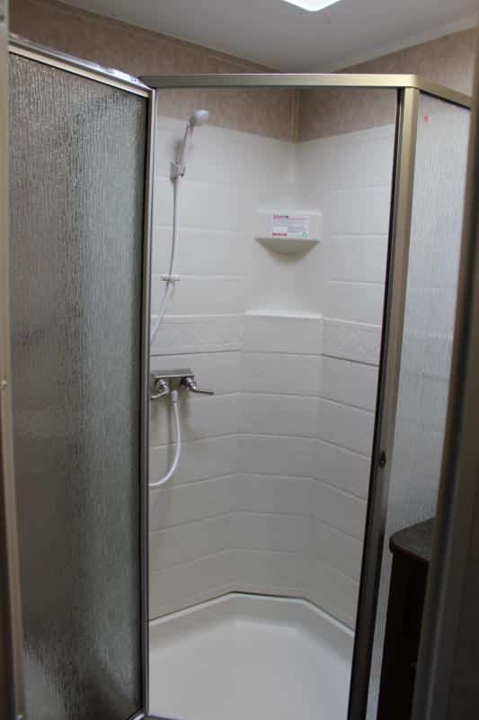 Enclosed Trailer with Living Quarters 2023 44' Sleeps 4 Large Corner Shower