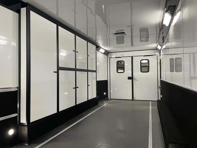 PRI LOADED SHOW TRAILER 34'  Icon Performance Aluminum Car Hauler