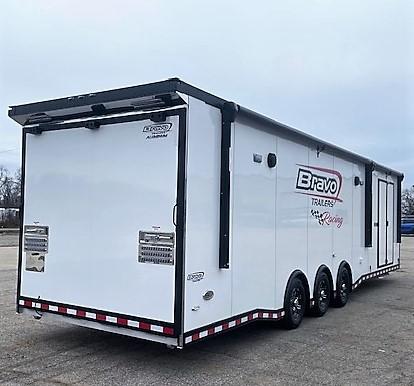 PRI LOADED SHOW TRAILER 34'  Icon Performance Aluminum Car Hauler