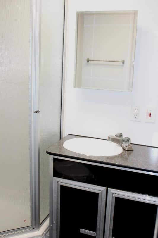 Enclosed Gooseneck Trailer  2023 44' Platinum Full Bathroom w/Corner Shower