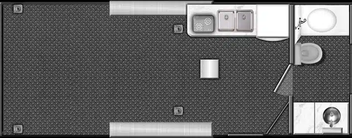 Stealth Nomad Front Bathroom floor plan