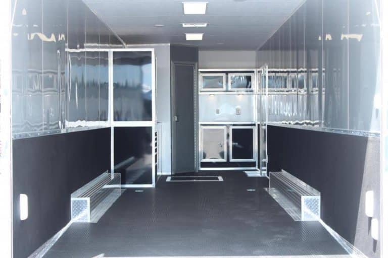 Enclosed Race Trailer with Bathroom 34Ft, Good Race Trailer