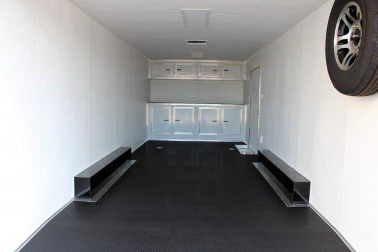 Enclosed Car Trailers For Sale 2023 24' Spread Axles Rear Wing Finished