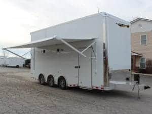 Aluminum Stacker Trailer 2024 24' Icon Performance 13' Stinger Lift , Electric Awning, & Fully LOADED #5918