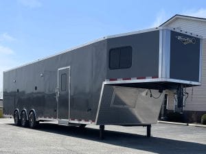 Enclosed Race Car Trailer With Mini Living Quarters 2024 40' Millennium Gooseneck #0066
