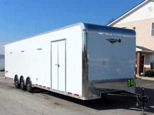 Enclosed Car Trailer Full Bathroom 34' Platinum Fully LOADED! #0084