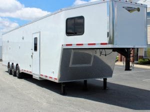 Enclosed Race Car Trailer With Mini Living Quarters 2024 40' Millennium Gooseneck #0085