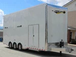 Aluminum Stacker Trailer 2024 28' Haulmark Edge 16' Lift Loaded Out! #5093