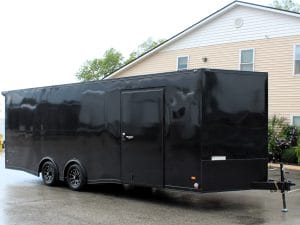 Enclosed Car Hauler 2025 24' Blaze w/Finished Interior/Aluminum Wheels & Rear Wing #8506