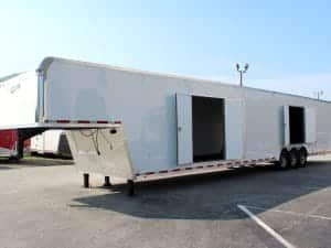 Enclosed Gooseneck Trailer For Sale 48' 2025 E-Z Loading Car Transporter Trailer #0191