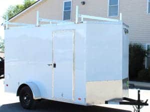 Enclosed Cargo Trailers For Sale 2025 6' X 12' Double Rear Doors V-Nose #8960