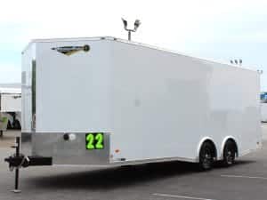 Enclosed Car Hauler 2025 22' Blaze w/Finished Interior/Aluminum Wheels & Rear Wing #8491