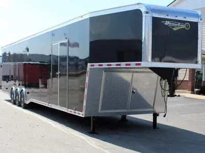 Enclosed Gooseneck Trailer 2027 48ft. Edge Car Hauler w/Loaded Interior & Wide Ramp Door Opening 8182
