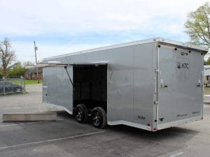 Enclosed ATC Car Trailer 2025 24' Aluminum ROM 400  Large Escape Door Loaded with Options #4879