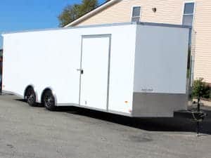 Enclosed Car Hauler 2025 24' Blaze w/Aluminum Wheels/Rear Wing & Finished Interior #7515