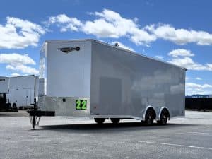 22ft. Car Hauler Trailer Front Roadside View #7740