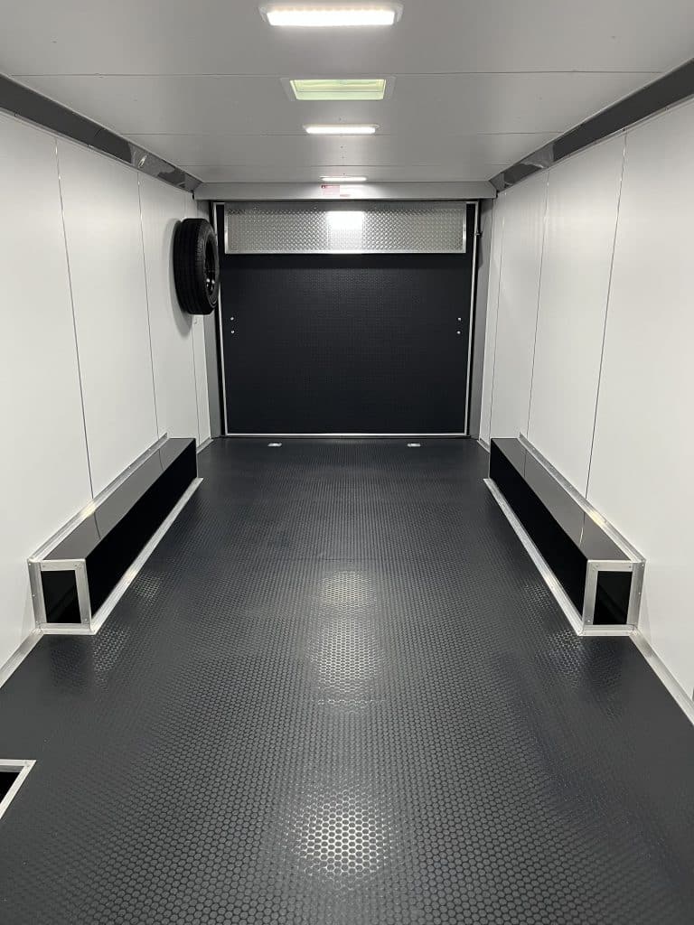 22ft. Car Hauler Trailer Rear Interior View #7740