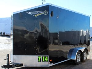 Enclosed Cargo Trailer 2025 7ft. X 14ft. Hero w/Slant Wedge V-Nose & Aluminum Wheels 0005