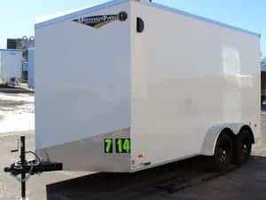 Enclosed Cargo Trailer 2025 7' X 14' Scout w/Double Rear Doors & 7' Interior #8009