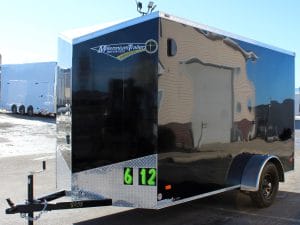 Enclosed Cargo Trailer 2025 6' X 12' Scout w/Ramp Door & V-Nose #8058