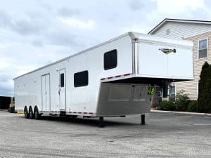 Enclosed Trailer with Living Quarters 2025 48ft w/20ft. LQ Large Bath and Fully Finished 28ft Garage Area 0141