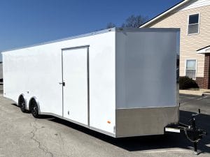 Enclosed Car Hauler 2025 26' Blaze Cabinets, Flooring, Alum Wheels, Spread Torsion Axles & More! #8634