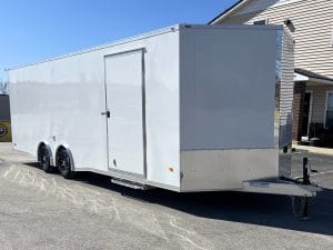 Enclosed Car Hauler 2025 26' Aluminum Blaze Cabinets, Flooring, Alum Wheels, Spread Torsion Axles & More! #8637