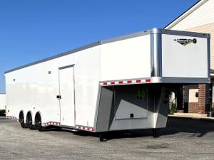 Enclosed Gooseneck Trailer 2025 40' Icon Performance Car Hauler w/Upgraded C-Tech Toolbox #8688