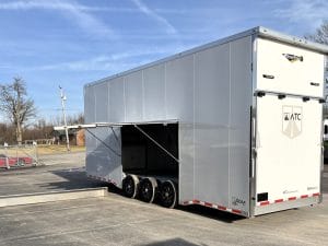 Enclosed ATC Car Trailer 2025 30' Aluminum Stacker ROM 800 #4003