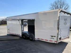 PRICE DROP SAVE 8K  Enclosed ATC Car Trailer 2026 28ft. Aluminum ROM 550 w/LifeTrac & Large Escape Door 5672