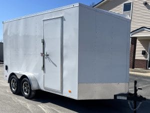 Enclosed Cargo Trailer 2025 7ft. X 14ft. Hero w/Slant Wedge V-Nose & Aluminum Wheels 0004