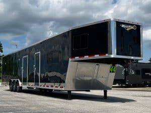 Enclosed Car Trailer with Living Quarters 2025 44ft. Gooseneck w/20ft. LQ Sleeps 4 0153