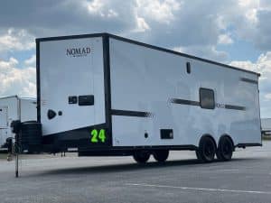 Enclosed Trailer with Living Quarters 2025 24ft. Nomad Sleeps 6, Loaded & Perfect for Your Toys! 3719