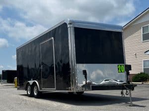 Used Enclosed Car Trailer 2022 20ft. Cargo Mate Eliminator w/Aluminum Wheels 3927