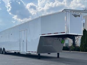 Enclosed Gooseneck Trailer 2026 48ft. Platinum Car Hauler w/Wide Ramp Door & Finished Interior 0027