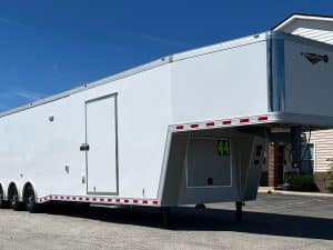 Enclosed Gooseneck Trailer 2025 44ft. Aluminum Icon Performance Car Hauler w/Free CTech Toolbox 9167