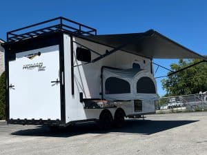 Enclosed Trailer with Living Quarters 2025 22ft. Nomad SE w/Roof Cargo Rack, Sleeps 6! 3720