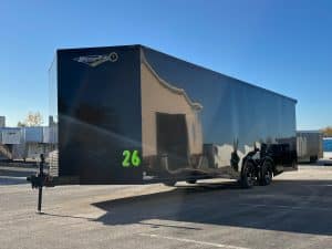 Enclosed Car Hauler 2025 26ft. Blaze w/Finished Interior & Black-Out Package 0411