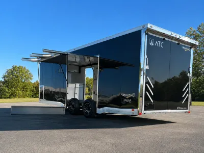 Enclosed ATC Car Trailer 2027 24ft. Aluminum ROM 550 w/Large Escape Door & LifeTrac 7285