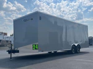 Enclosed Car Hauler 2026 24ft. Hero w/Heavy Duty Ramp Door & Aluminum Wheels 9652
