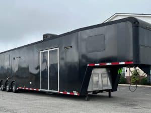 Used Enclosed Gooseneck Trailer 2021 44ft. Cargo Mate Eliminator w/Bathroom 5278