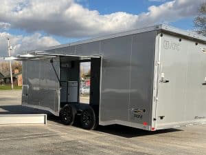 Enclosed ATC Car Trailer 2026 24ft. Aluminum ROM 400 w/Large Escape Door & Aluminum Wheels 5752