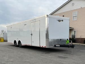 Enclosed Car Hauler 2026 28ft. Extreme w/6K Torsion Spread Axles, Finished Interior w/Cabinets & Alum. Wheels 0592