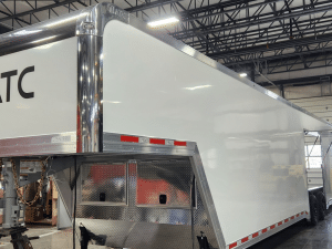 Enclosed ATC Gooseneck Car Trailer 2025 40ft. Aluminum ROM 500 w/Large Escape Door 4791
