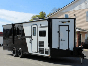 Enclosed Trailer Toy Hauler with Living Quarters 2025 26ft. Nomad, Sleeps 6! 4354